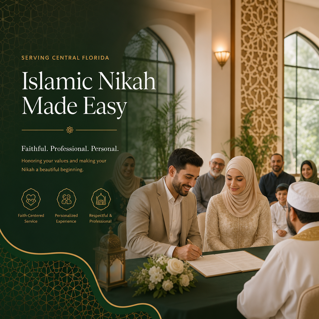 AMCC Nikah Services — Nikah Ceremony Step by Step (Central Florida) visual 1