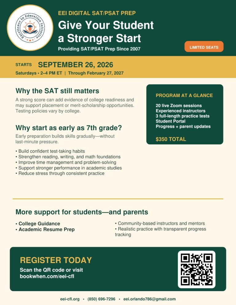 EEI Digital SAT/PSAT Prep Program