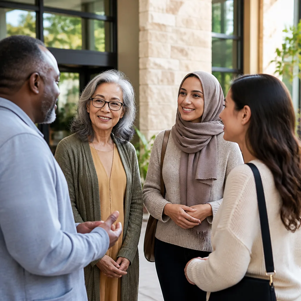 A respectful, outreach-forward conversation welcoming visitors to AMCC