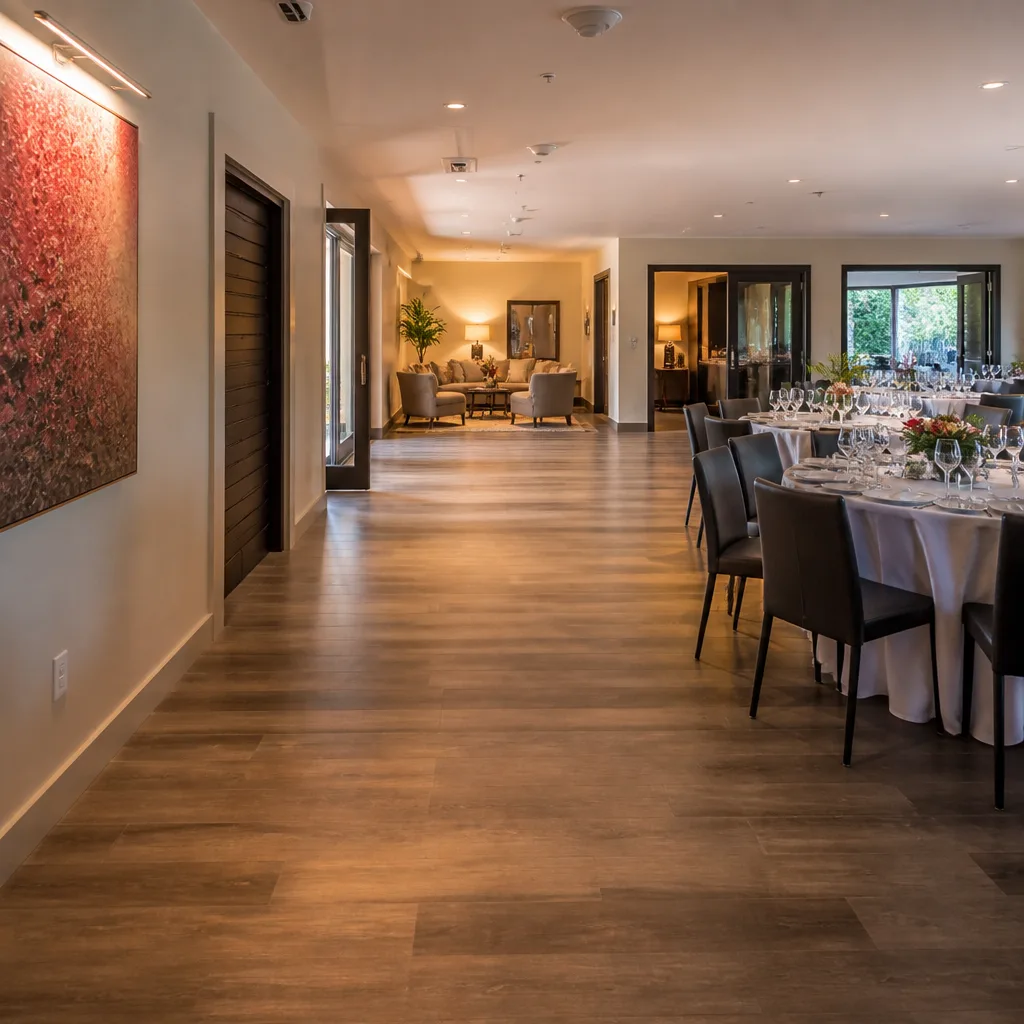An accessible, comfortable event space in a community hall