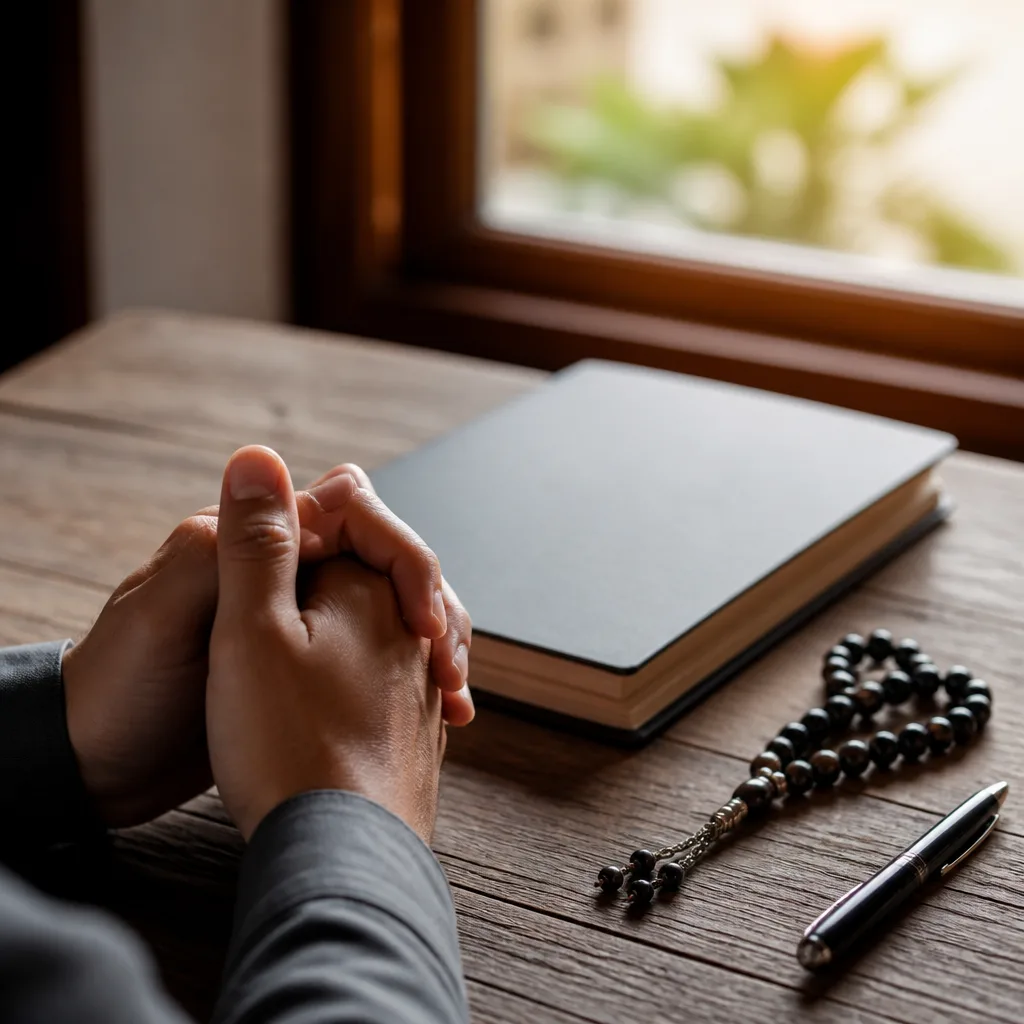 Close-up of hands studying and preparing for memorization