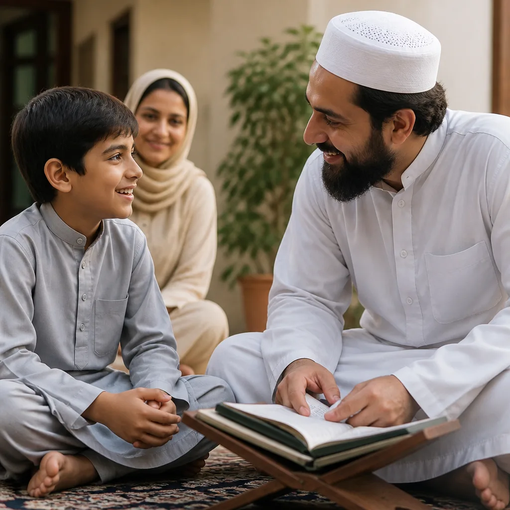 Student and teacher in a supportive community learning moment