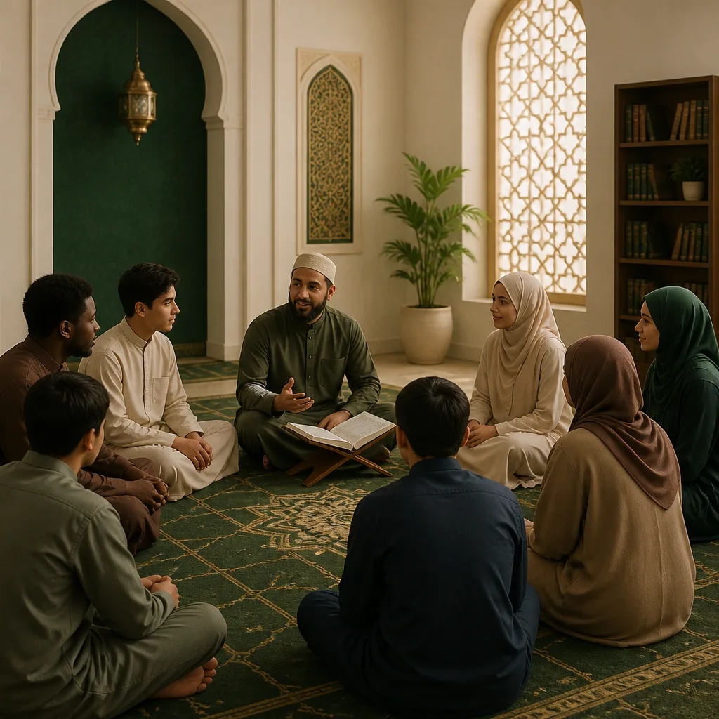 A welcoming community learning setting for Quran classes.