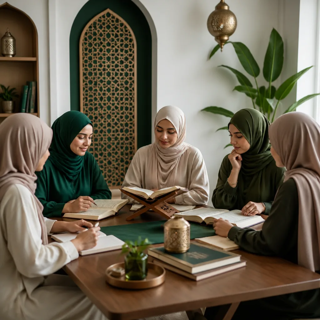 Halaqa-style learning gathering for sisterhood