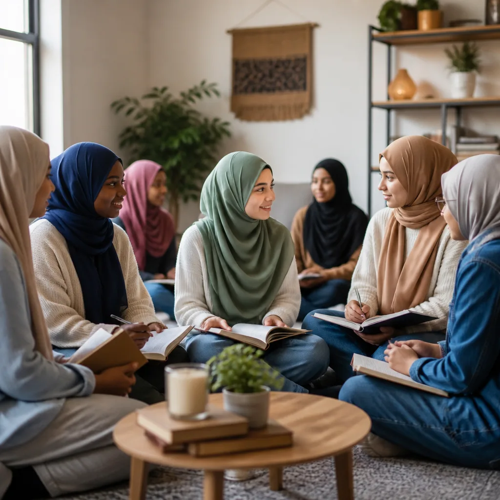 Sisters Programs participants connecting in a warm community setting