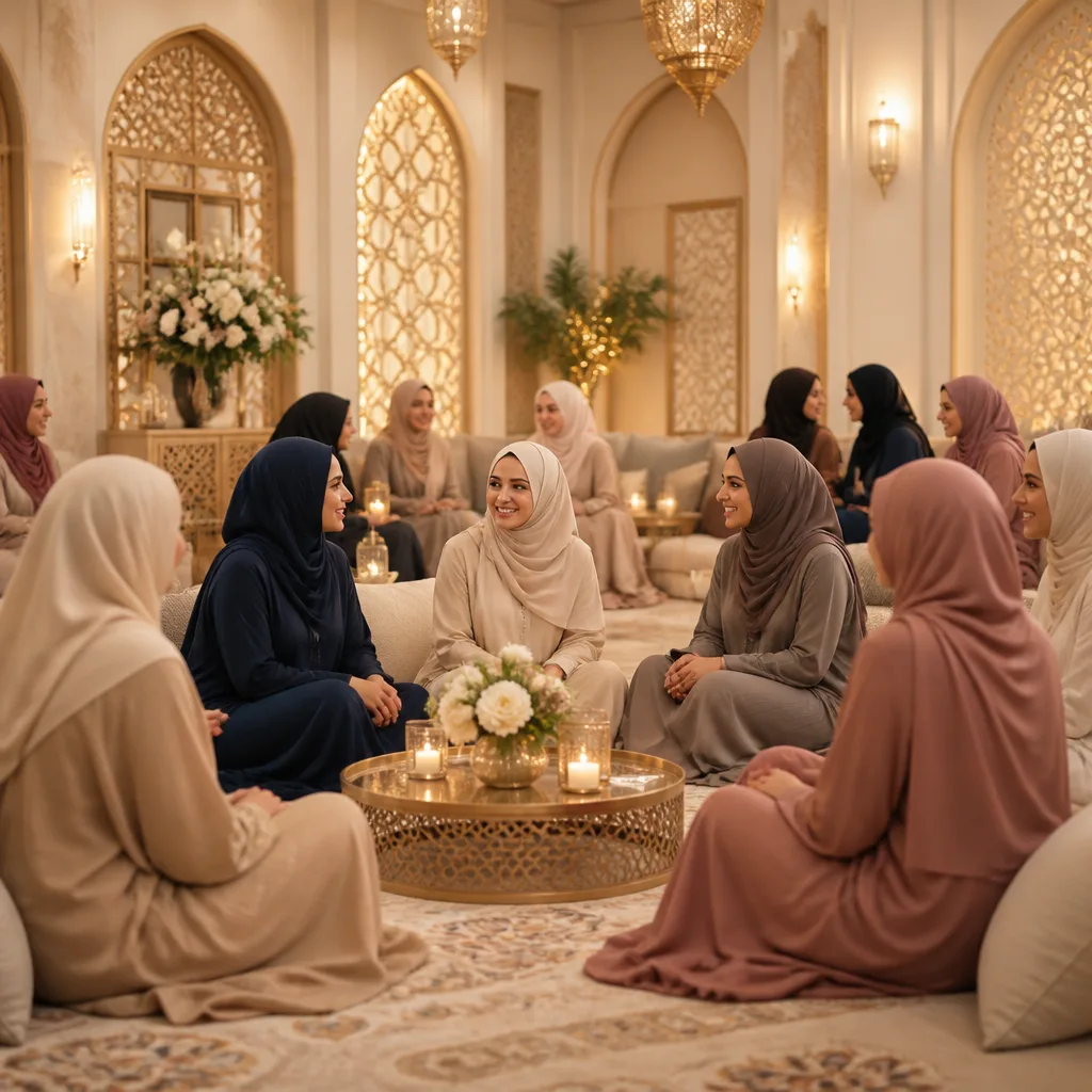 Sisters gathering together in a welcoming community space for warm connection and belonging