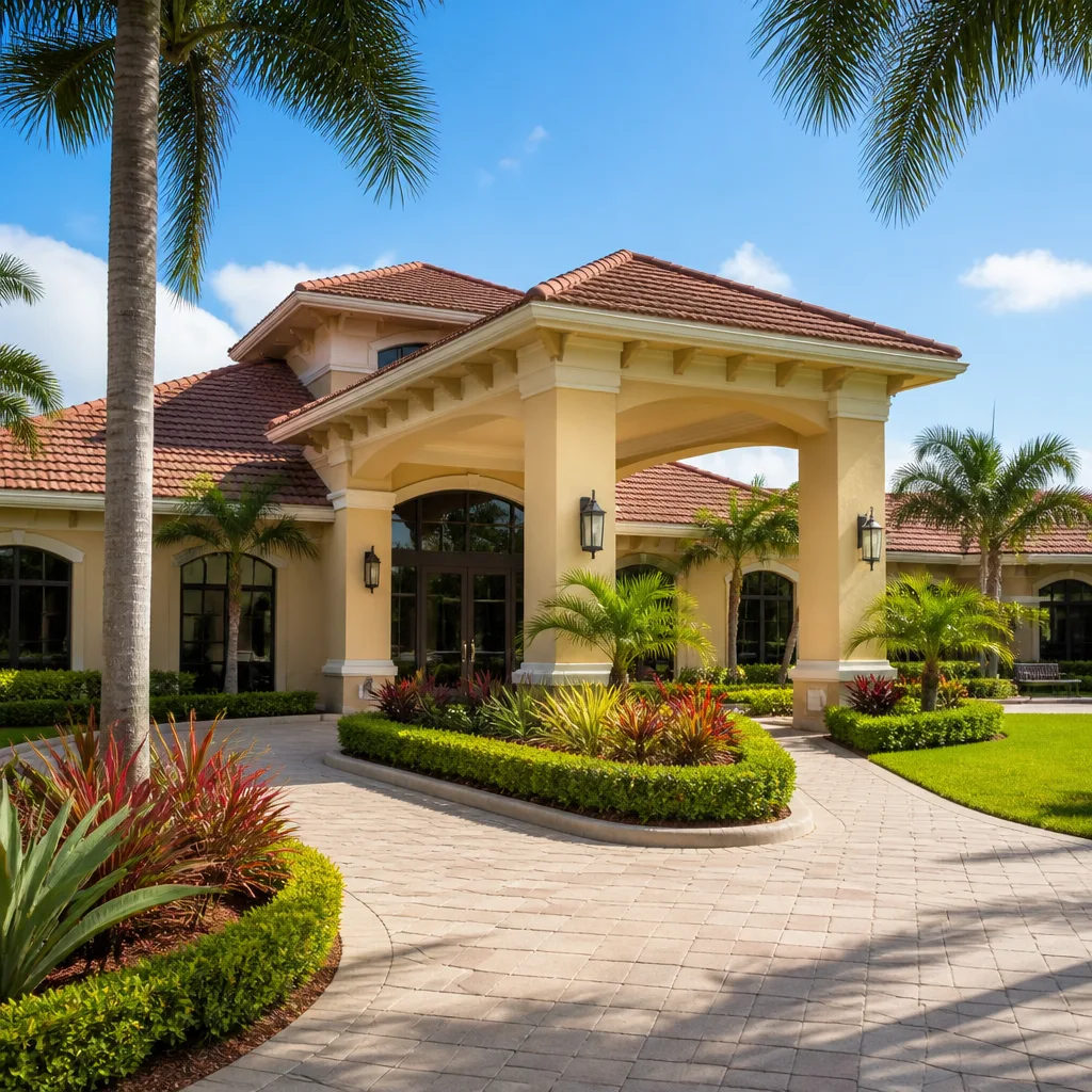 A welcoming Islamic community center exterior representing AMCC’s mission in Central Florida