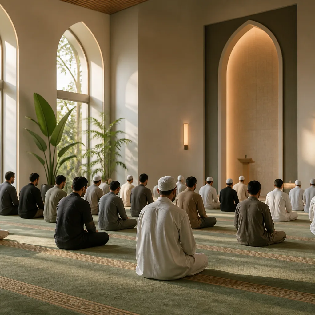 A calm prayer space reflecting community rhythm and reflection