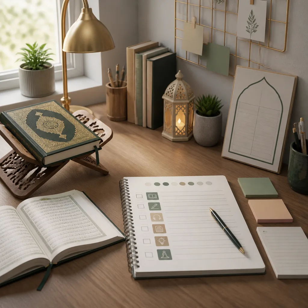 Revision support materials for Hifz and Tajweed practice