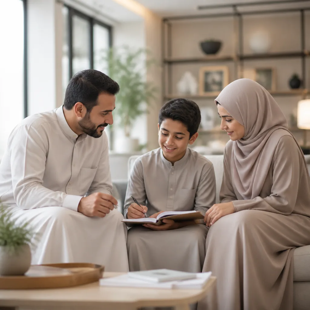 Parent and youth connecting during a family-oriented program setting