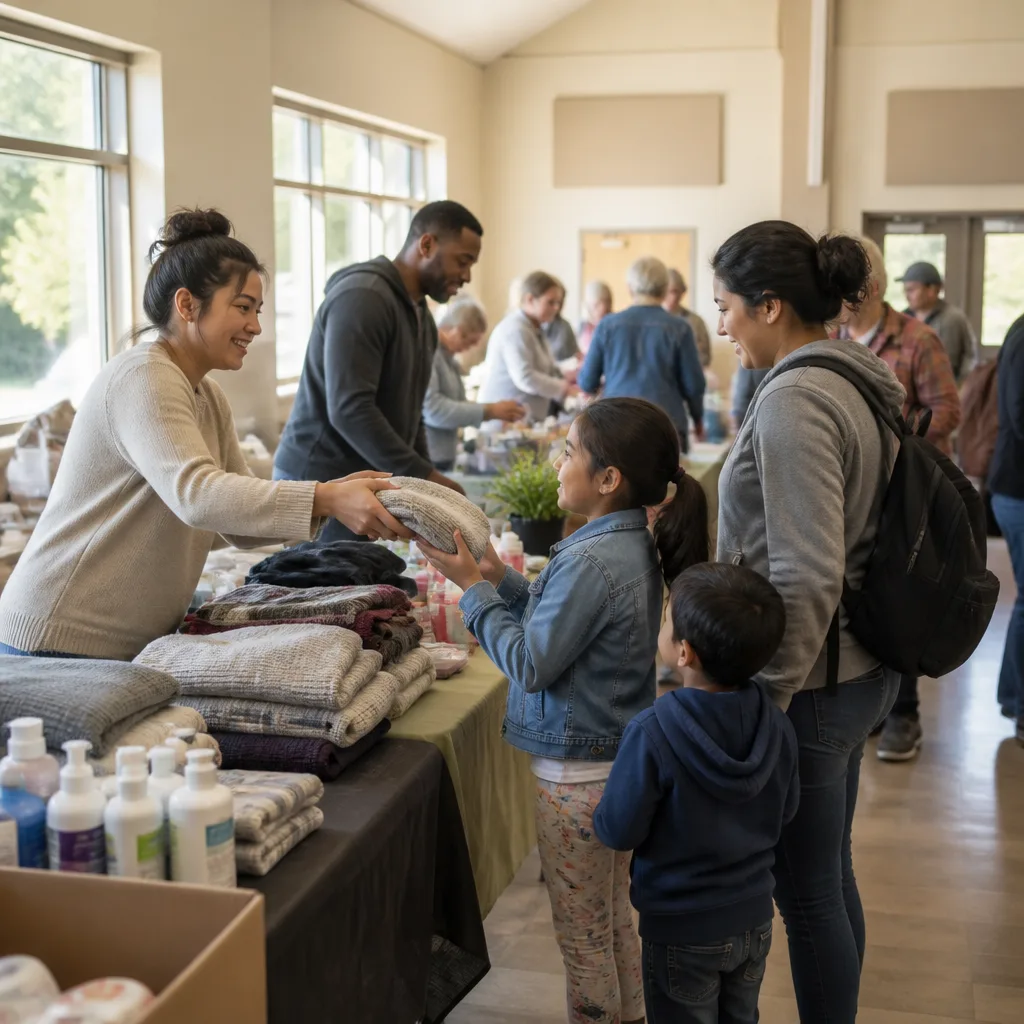 A community gathering supporting families through programs and events.