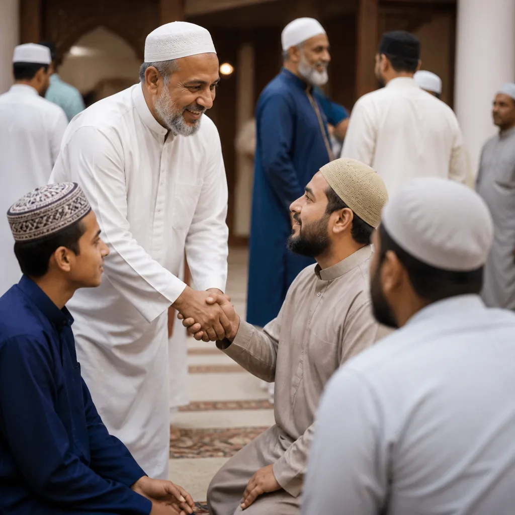 Brothers gathered in a community setting