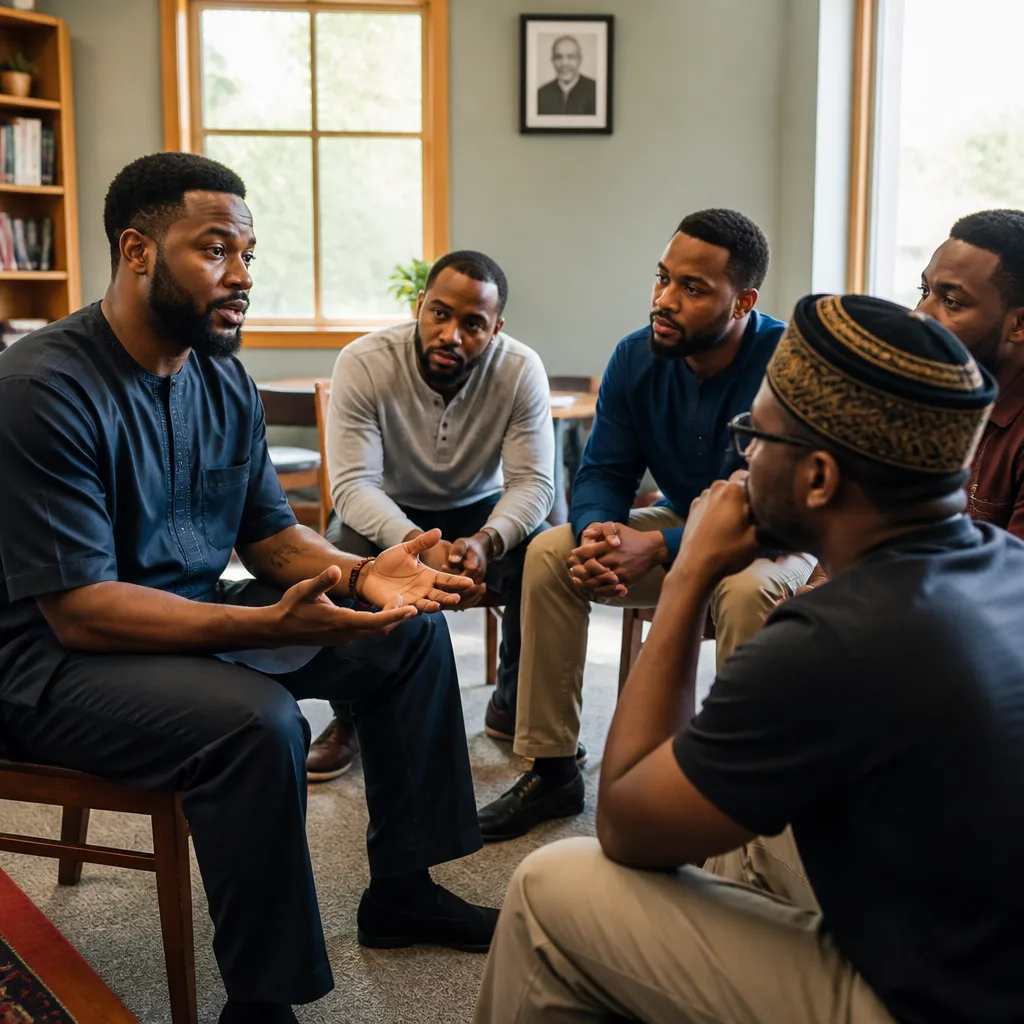 Brother guiding a study circle