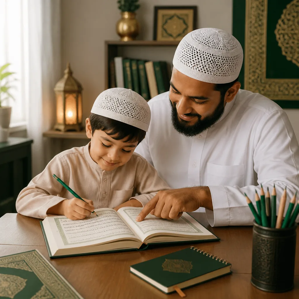 Structured Islamic learning support for homeschooling families at home