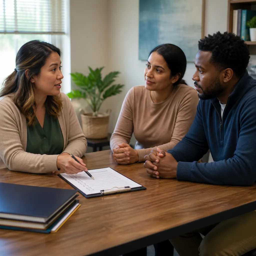 Supportive guidance for an intercultural couple preparing for Nikah services.