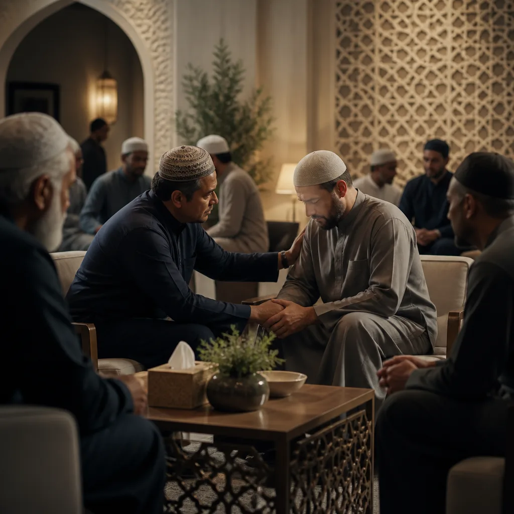 Supportive community setting for interfaith funeral guidance