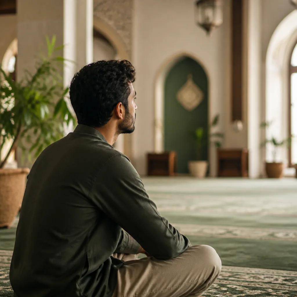 A peaceful community setting where someone can ask questions without fear