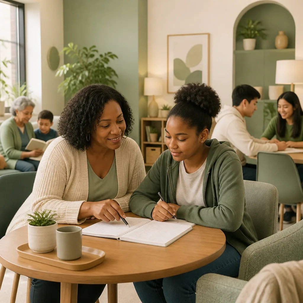 A supportive family learning atmosphere at a community center