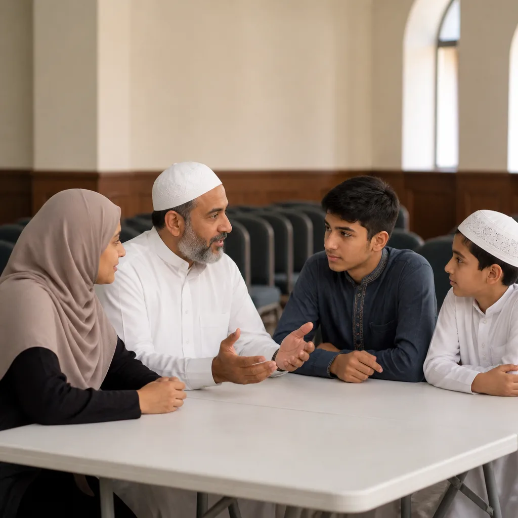 Family conversation for organized Nikah planning