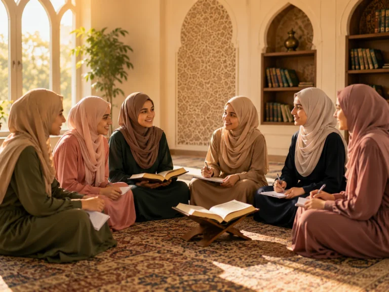 AMCC Sisters Program — women gathered for an Islamic class at the community center